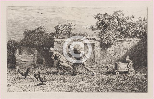 Crew, 1865. Creator: Charles Emile Jacque.
