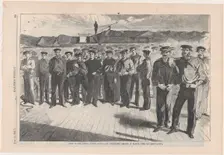Crew of U.S. Steamsloop Colorado (Harper's Weekly, Vol. V), July 13, 1861. Creator: Anon