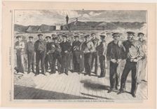 Crew of U.S. Steamsloop Colorado (Harper's Weekly, Vol. V), July 13, 1861. Creator: Anon