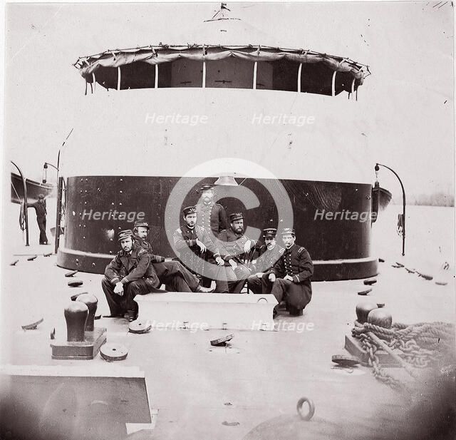 [Crew of U.S. Monitor "Saugus"]. Brady album, p. 172, 1861-65. Creator: Unknown.