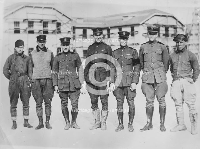 Crew of Navy dirigible, 1919. Creator: Bain News Service.