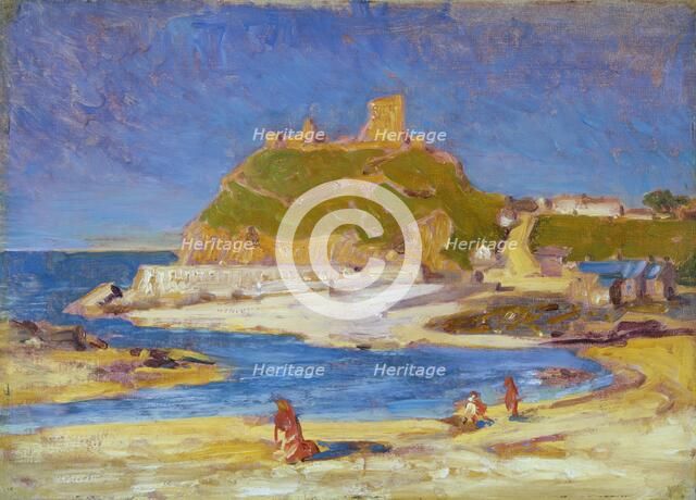 'Criccieth Castle', 1893-1934. Artist: Christopher Williams