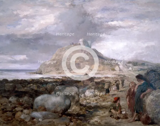 Criccieth Castle, Wales, 1878. Artist: Sir John Gilbert