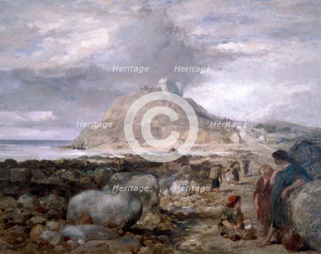 Criccieth Castle, Wales, 1878. Artist: Sir John Gilbert