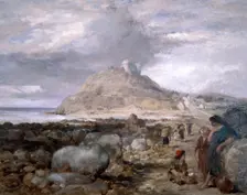 Criccieth Castle, Wales, 1878. Artist: Sir John Gilbert