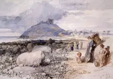 Criccieth Wales, 1850. Artist: Sir John Gilbert