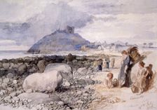 Criccieth Wales, 1850. Artist: Sir John Gilbert