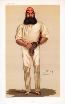 Cricket 1877. Creator: Sir Leslie Matthew Ward