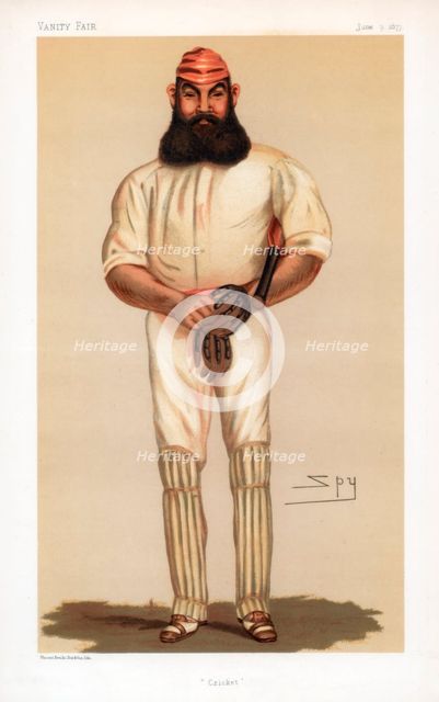 'Cricket', 1877.  Creator: Sir Leslie Matthew Ward.