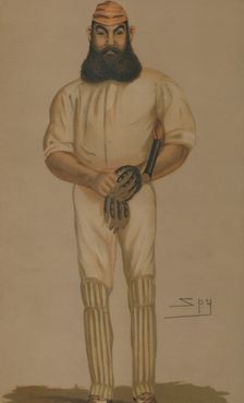Cricket 1877. Creator: Sir Leslie Matthew Ward