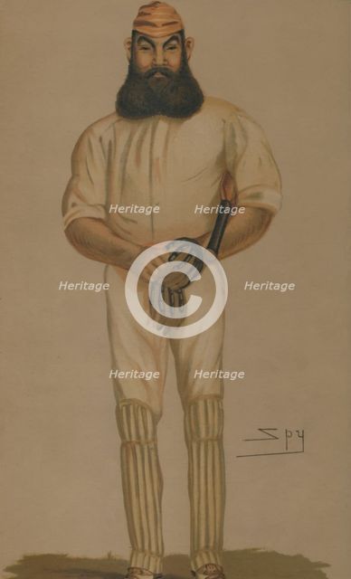 'Cricket', 1877. Creator: Sir Leslie Matthew Ward.