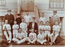 Cricket team at the Boys Home Industrial School, London, 1900