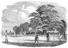 Cricket - drawn by Duncan, 1850. Creator: Duncan