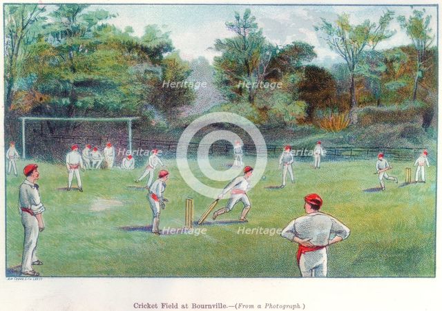 'Cricket Field at Bournville', 1892. Creator: Unknown.