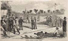 Cricket Players on Boston Common, 1859. Creator: Winslow Homer (American, 1836-1910)