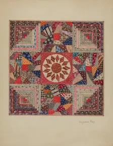 Crib Coverlet, c. 1936. Creator: Suzanne Roy