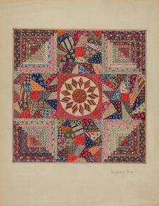 Crib Coverlet, c. 1936. Creator: Suzanne Roy