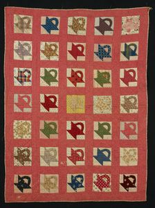 Crib Quilt, United States, 19th century. Creator: Unknown