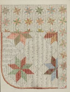Crib Quilt, c. 1937. Creator: Cora Parker