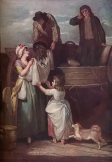 Cries of London: Fresh Gathered Peas Young Hastings, 1795, (1917). Artist: Giovanni Vendramini