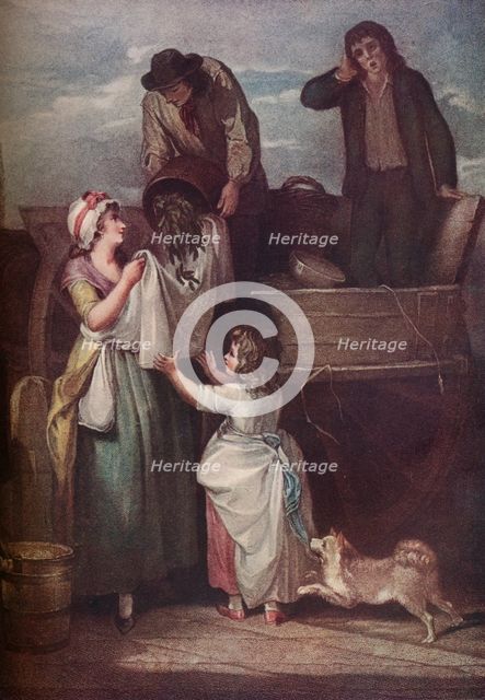 Cries of London: Fresh Gathered Peas Young Hastings, 1795, (1917). Artist: Giovanni Vendramini