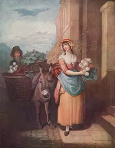 Cries of London Plate 13: Turnips & Carrots, Carottes & Navets, 1797. (1911)