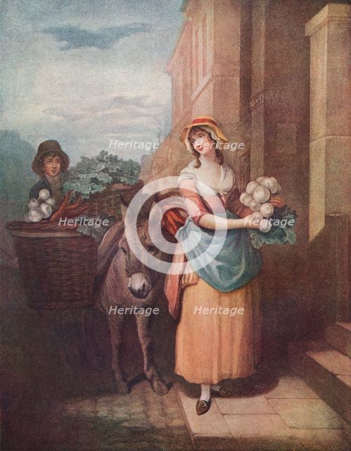Cries of London Plate 13: Turnips & Carrots, Carottes & Navets, 1797. (1911). Artist: Unknown
