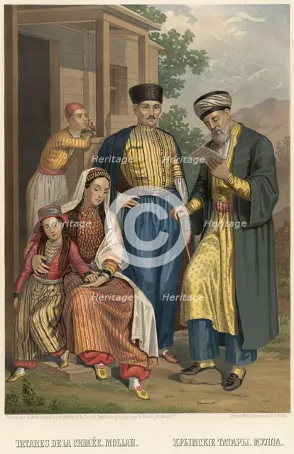 Crimean Tatars. Mullah, 1862. Creator: Karlis Huns.