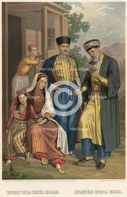 Crimean Tatars. Mullah, 1862. Creator: Karlis Huns.
