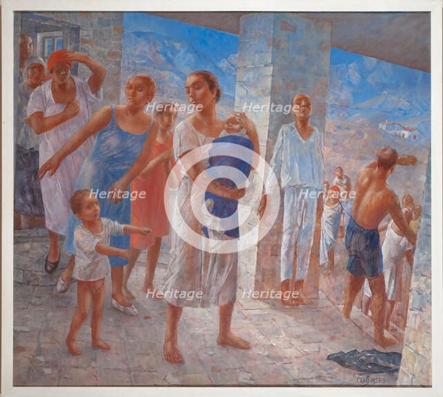 Crimean earthquake, 1927-1928. Creator: Petrov-Vodkin, Kuzma Sergeyevich (1878-1939).