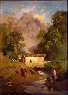 Crimean Landscape Russian painting of 19th century. Artist: Fyodor Vasil'yev