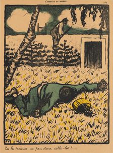 Crimes and Punishments VII, 764: Youll find that's rather a hard one !, 1901. Creator: Félix Vallotton (French, 1865-1925)