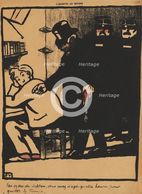 Crimes and Punishments XXI, 778: By order of the Sultan , 1869. Creator: Félix Vallotton (French, 1865-1925).