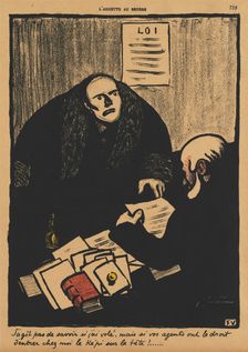 Crimes and Punishments II, 759: The question is, not whether... , 1873. Creator: Félix Vallotton (French, 1865-1925)