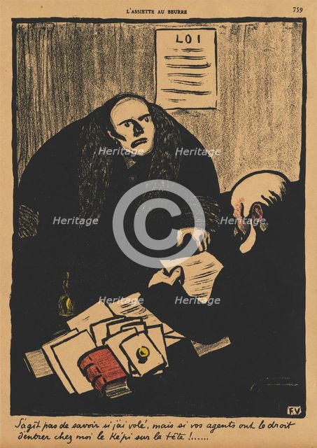 Crimes and Punishments II, 759: The question is, not whether... , 1873. Creator: Félix Vallotton (French, 1865-1925).