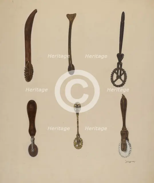 Crimping Wheel, c. 1939. Creator: John Wilkes.