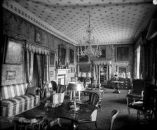 Crimson Drawing-Room, Holland House, Kensington, London, c1896-c1920.. Artist: Alfred Newton & Sons