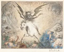 Crinolina - and the Consequences [recto], 1865. Creator: George Cruikshank