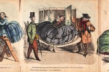 Crinoline - its difficulties and dangers c1860