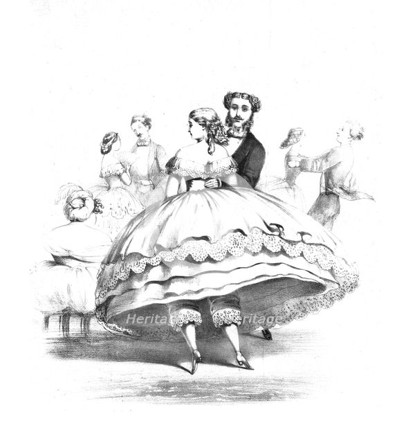 'Crinoline in the Ball Room', c1859. Artist: CJ Culliford.