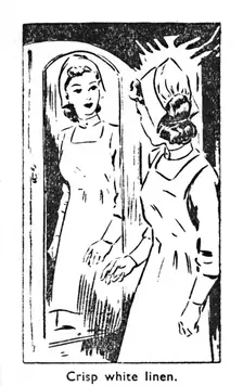 Crisp white linen 1940