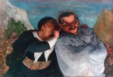 Crispin and Scapin c1863-1865. Artist: Honoré Daumier