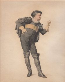 Crispin in "Les Folies amoureuses" by Jean-François Regnard. Creator: Geffroy, Edmond Aimé Florentin (1804-1895)