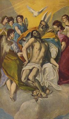 Cristo En Brazos Del Padre Eterno (Christ in Arms of the Eternal Father), 1577, (c1934). Artist: El Greco