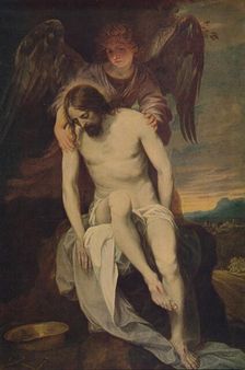 Cristo Llorado Por Un Angel (Dead Christ she Supported by an Angel) 1646-1652, (c1934). Artist: Alonso Cano