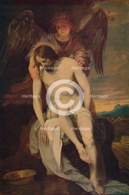 'Cristo Llorado Por Un Angel', (Dead Christ she Supported by an Angel)', 1646-1652, (c1934). Artist: Alonso Cano.