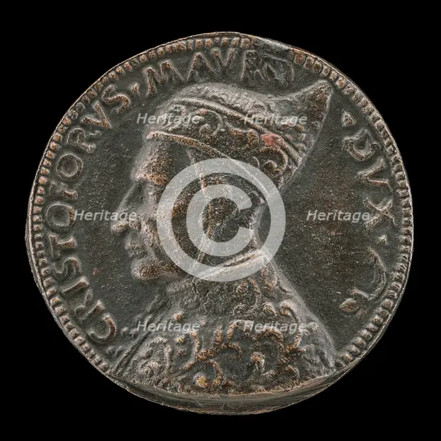 Cristoforo Moro, 1462-1471, Doge of Venice [obverse], c. 1454/1484. Creator: Antonello della Moneta.