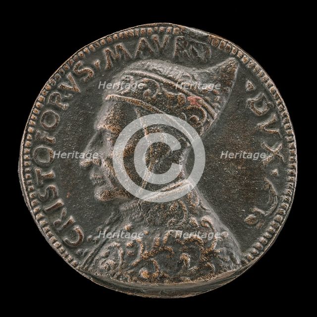 Cristoforo Moro, 1462-1471, Doge of Venice [obverse], c. 1454/1484. Creator: Antonello della Moneta.