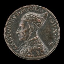 Cristoforo Moro, 1462-1471, Doge of Venice [obverse], c. 1454/1484. Creator: Antonello della Moneta