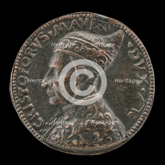 Cristoforo Moro, 1462-1471, Doge of Venice [obverse], c. 1454/1484. Creator: Antonello della Moneta.